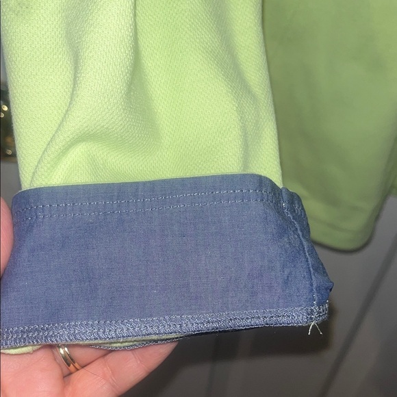 T by Talbots Lime Green Full-Zip Jacket womens size XL petite - Picture 5 of 8